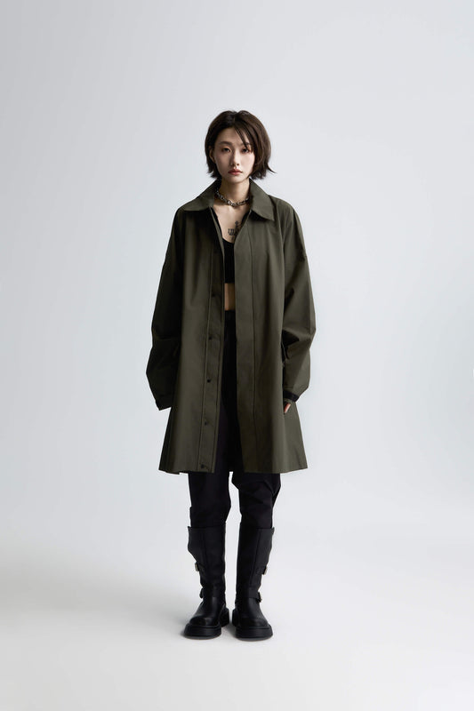 Morph UNISEX RAIN SUIT 極輕防水風衣&褲 套組 - 軍綠