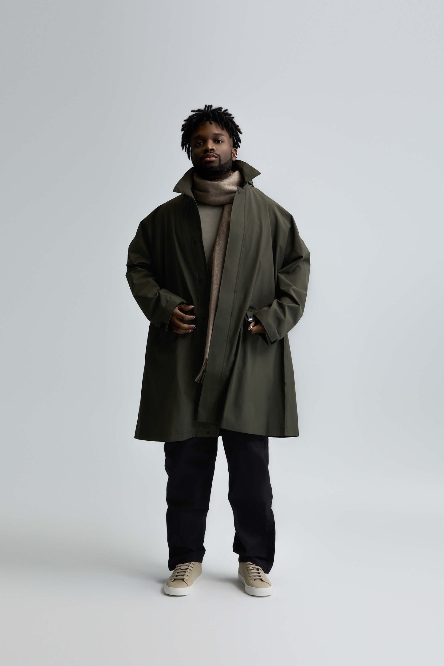 Morph UNISEX RAIN SUIT 極輕防水風衣&褲 套組 - 軍綠