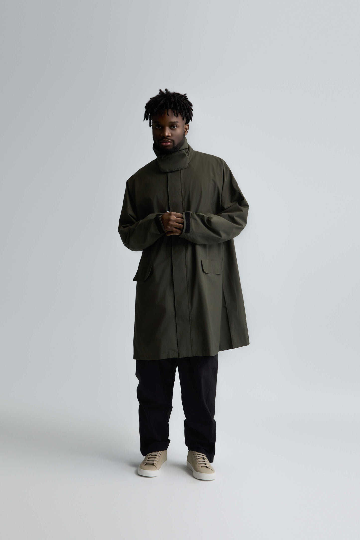 Morph UNISEX RAIN SUIT 極輕防水風衣&褲 套組 - 軍綠