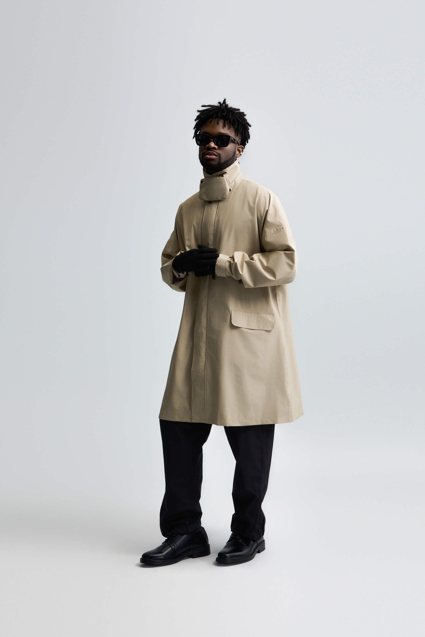 Morph UNISEX RAIN SUIT 極輕防水風衣&褲 套組 - 卡其